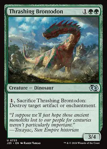 Thrashing Brontodon - j25 Spoiler