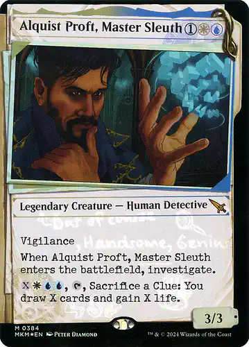 Alquist Proft, Master Sleuth - mkm Spoiler
