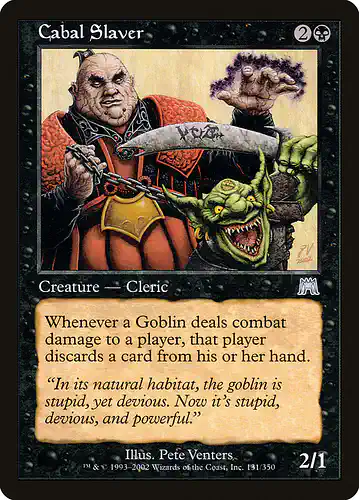 Cabal Slaver - ons Spoiler