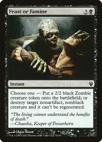 Feast or Famine - ddj Spoiler