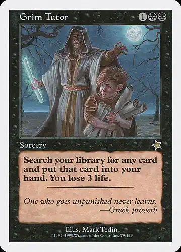 Grim Tutor - s99 Spoiler