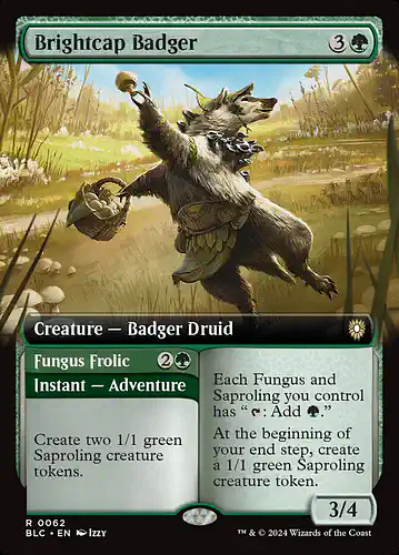 Brightcap Badger - blc Spoiler