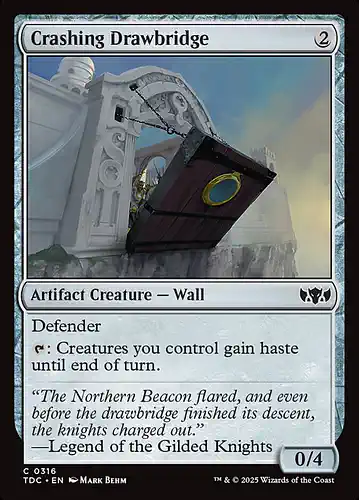 Crashing Drawbridge - tdc Spoiler