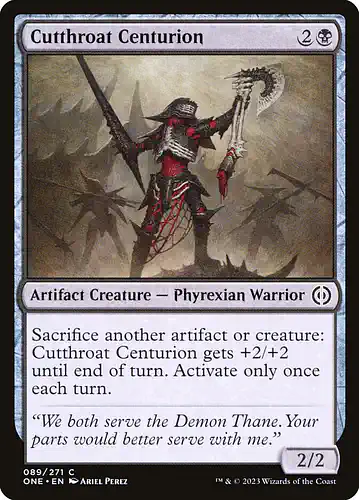 Cutthroat Centurion - one Spoiler