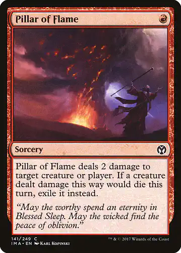Pillar of Flame - ima Spoiler