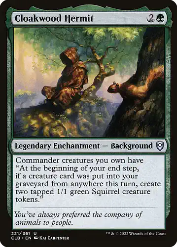 Cloakwood Hermit - clb Spoiler