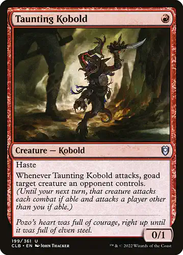 Taunting Kobold - clb Spoiler