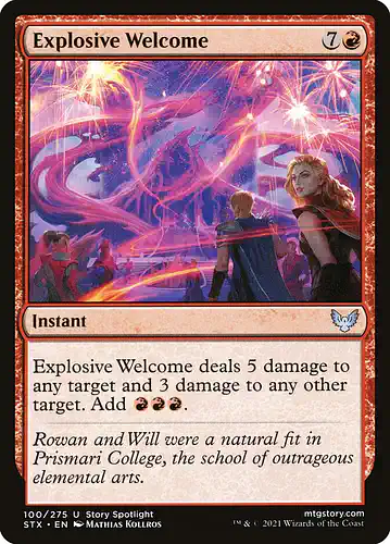 Explosive Welcome - stx Spoiler