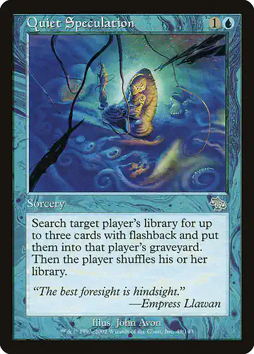 Quiet Speculation - jud Spoiler