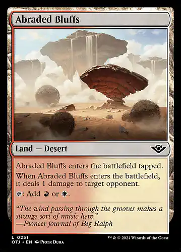 Abraded Bluffs - otj Spoiler