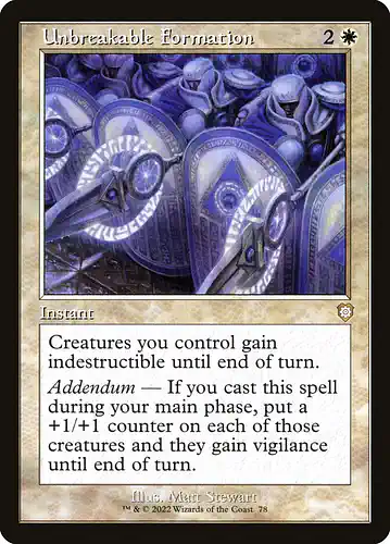 Unbreakable Formation - brc Spoiler