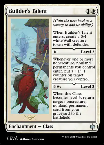 Builder's Talent - blb Spoiler