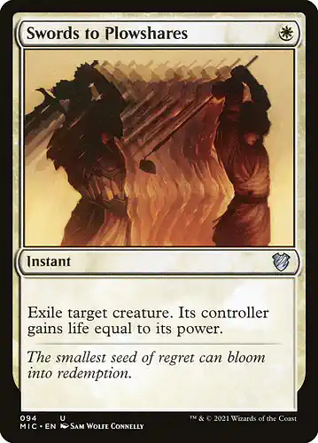 Swords to Plowshares - mic Spoiler
