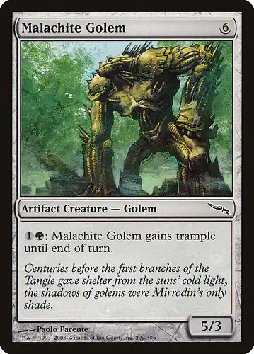Malachite Golem - mrd Spoiler
