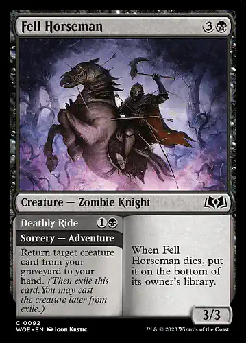 Fell Horseman - woe Spoiler