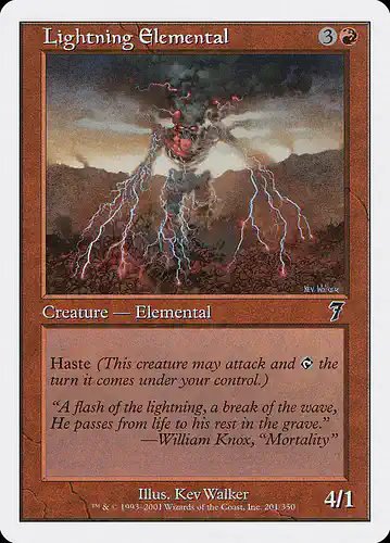 Lightning Elemental - 7ed Spoiler