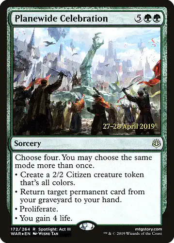 Planewide Celebration - war Spoiler