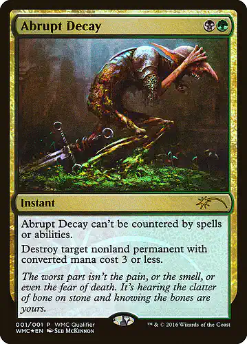 Abrupt Decay - wmc Spoiler