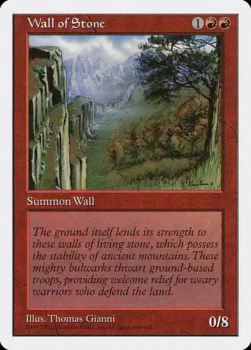 Wall of Stone - 5ed Spoiler