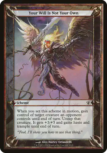 Your Will Is Not Your Own - arc Spoiler