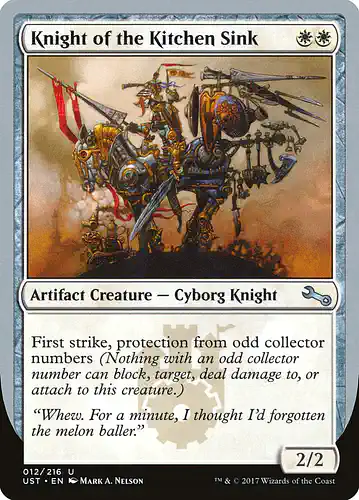 Knight of the Kitchen Sink - ust Spoiler
