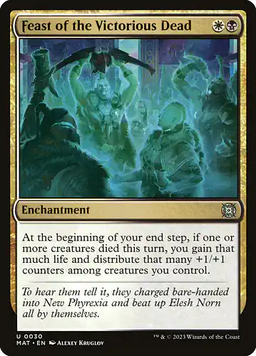 Feast of the Victorious Dead - mat Spoiler