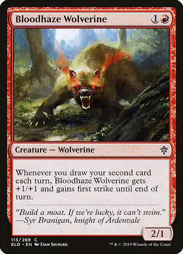 Bloodhaze Wolverine - eld Spoiler