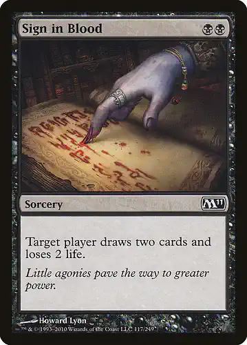 Sign in Blood - m11 Spoiler