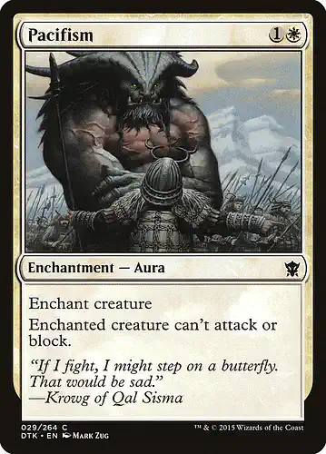 Pacifism - dtk Spoiler