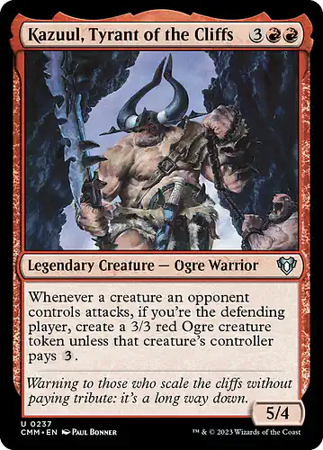 Kazuul, Tyrant of the Cliffs - cmm Spoiler