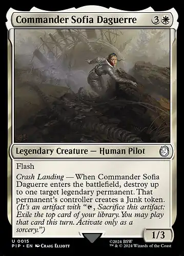 Commander Sofia Daguerre - pip Spoiler