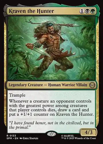 Kraven the Hunter - spm Spoiler
