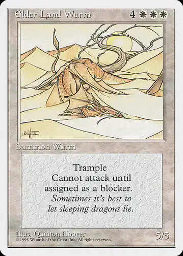Elder Land Wurm - 4ed Spoiler