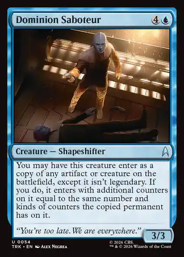 Dominion Saboteur - trk Spoiler