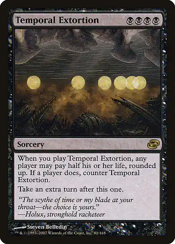 Temporal Extortion - plc Spoiler
