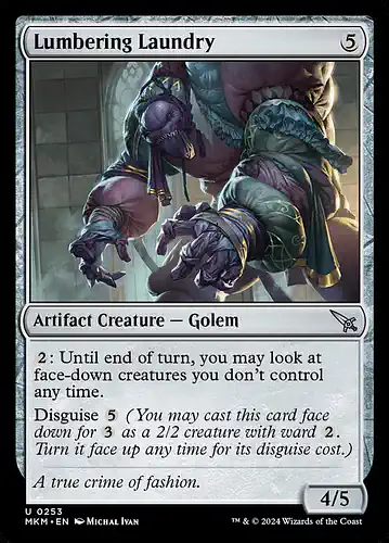 Lumbering Laundry - mkm Spoiler