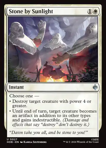 Stone by Sunlight - hob Spoiler