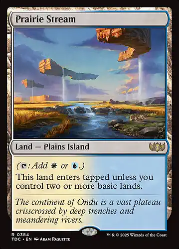Prairie Stream - tdc Spoiler
