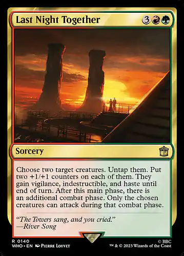 Last Night Together - who Spoiler