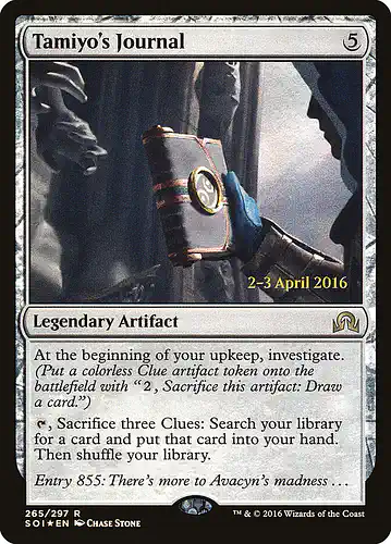 Tamiyo's Journal - soi Spoiler