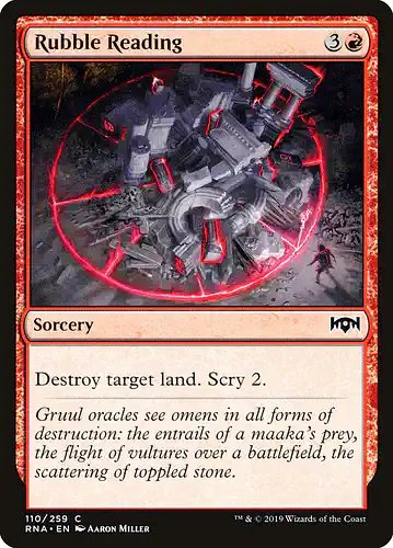 Rubble Reading - rna Spoiler