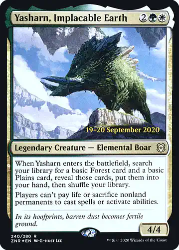 Yasharn, Implacable Earth - znr Spoiler