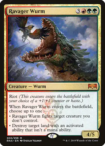 Ravager Wurm - rna Spoiler