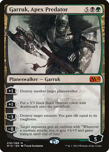 Garruk, Apex Predator - m15 Spoiler