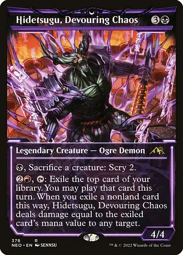 Hidetsugu, Devouring Chaos - neo Spoiler
