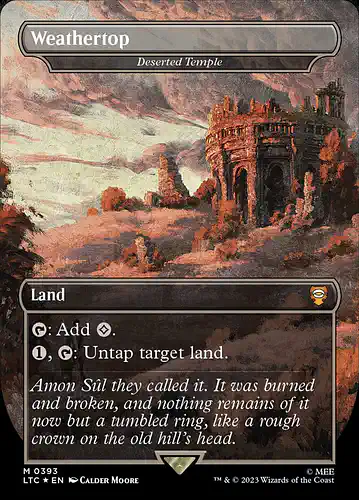 Deserted Temple - ltc Spoiler