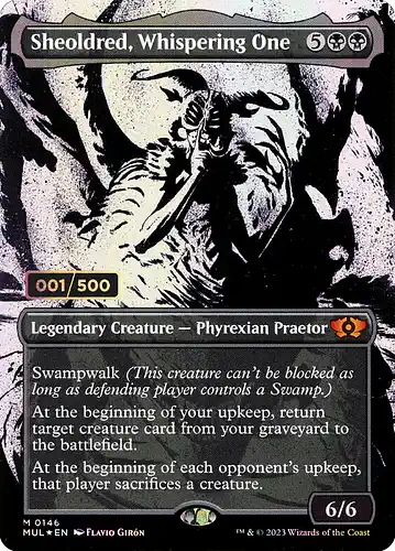 Sheoldred, Whispering One - mul Spoiler