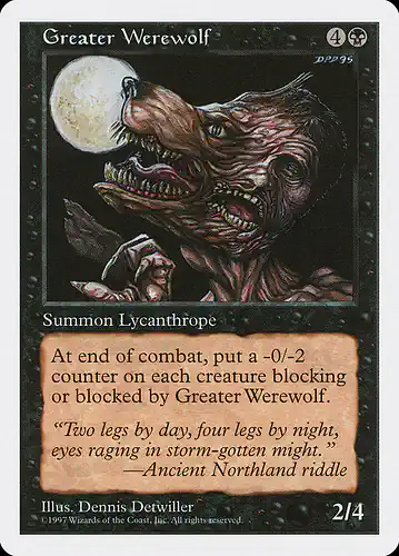 Greater Werewolf - 5ed Spoiler