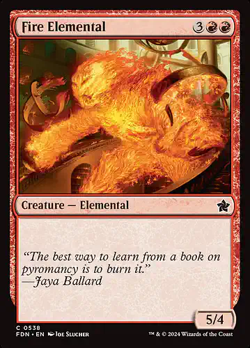 Fire Elemental - fdn Spoiler