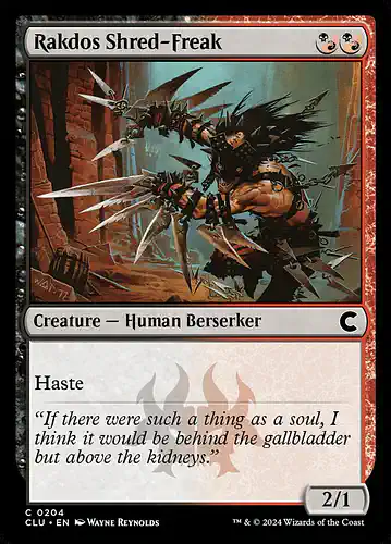 Rakdos Shred-Freak - clu Spoiler